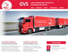 Tablet Screenshot of gvsgroup.de